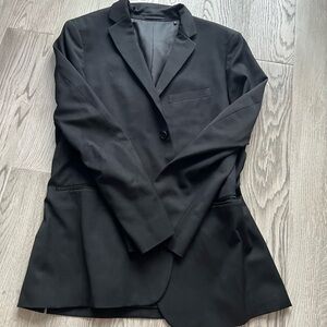 Theory black suit jacket sports coat size 40R
